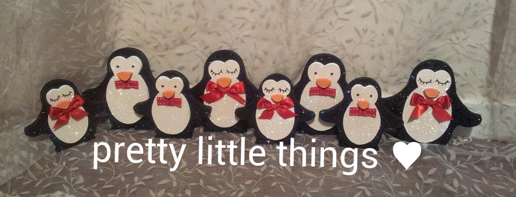 PrettyLthings1's tweet image. Pretty little things penguin collection. 
#handmade #christmas #handcut #handpainted #festive #penguin #monty