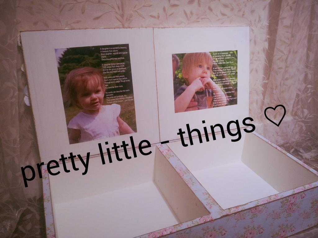 PrettyLthings1's tweet image. customer bespoke order.
Large #personalised 2 section #shabbychic #memory #box