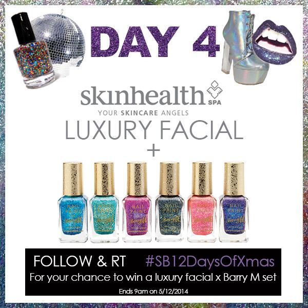 SouthBSwim's tweet photo. DAY 4 RT and follow to win! #SB12DaysOfChristmas #competition #giveaway @skinhealthspa @BarryMCosmetics http://t.co/yfvvMkWbOH
