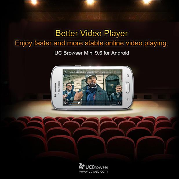 UCBrowser's tweet image. Do you like watching videos online? Then you&apos;ll also love the new video player on #UCBrowserMini 9.6! Check it out: