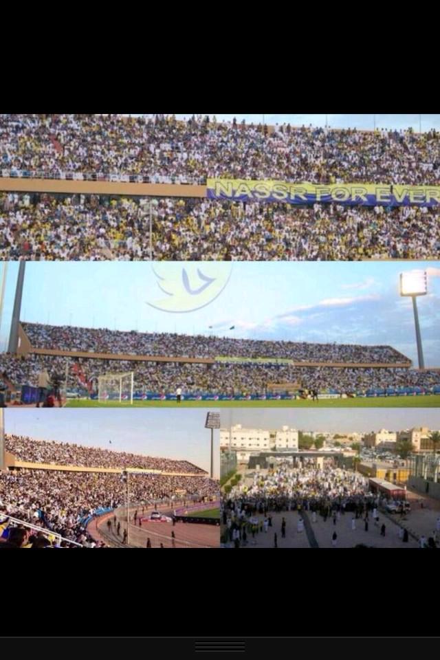 Naif1850's tweet photo. جمهور #النصر تكفون نبغا المنظر هذا اليوم تكفون للعيون كحيلان وأسعاد نجوم العالمي 💛
#النصر_الفيصلي_نبيها_فل http://t.co/CzZq7iH3eX