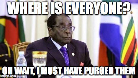 Cde_Mugabe's tweet photo. What Mugabe is alleged to have said at a recent politburo meeting #Purge #Tyranny #ZANUPFCONGRESS #ZANUPF http://t.co/fN1o5AoBQu