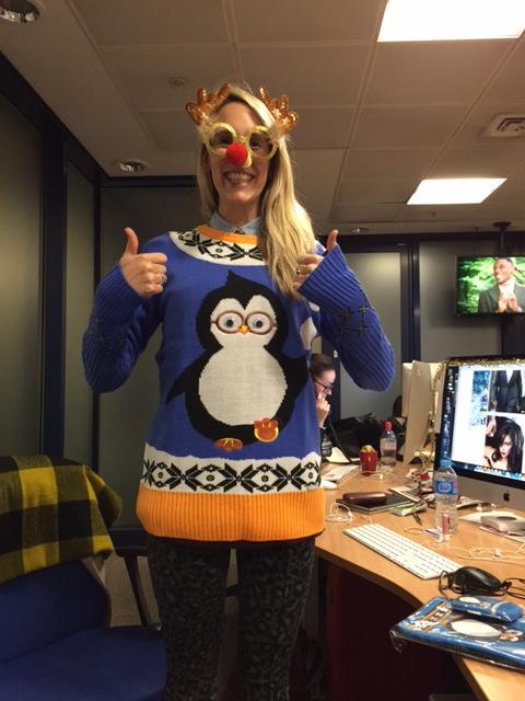 LeamReTweet's tweet photo. @OK_Magazine: Is it acceptable to wear our new @Crimbofreaks Percy Penguin jumper everyday from now until Christmas? http://t.co/gLmb220uJG