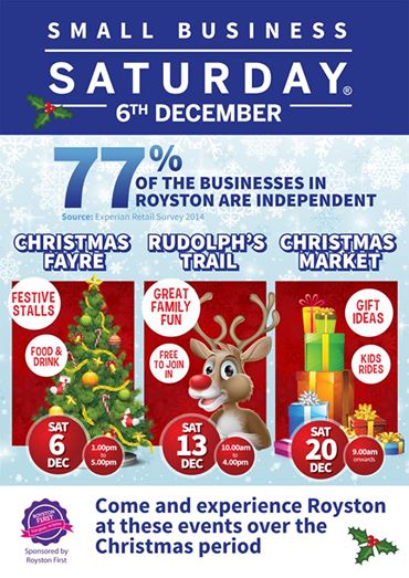 TheListing's tweet image. #ShopLocal &amp;amp; suppprt #SmallBizSatUK 6thDec read our town guide here bit.ly/OutAndAbout6th… #ChristmasInRoyston 6thDec