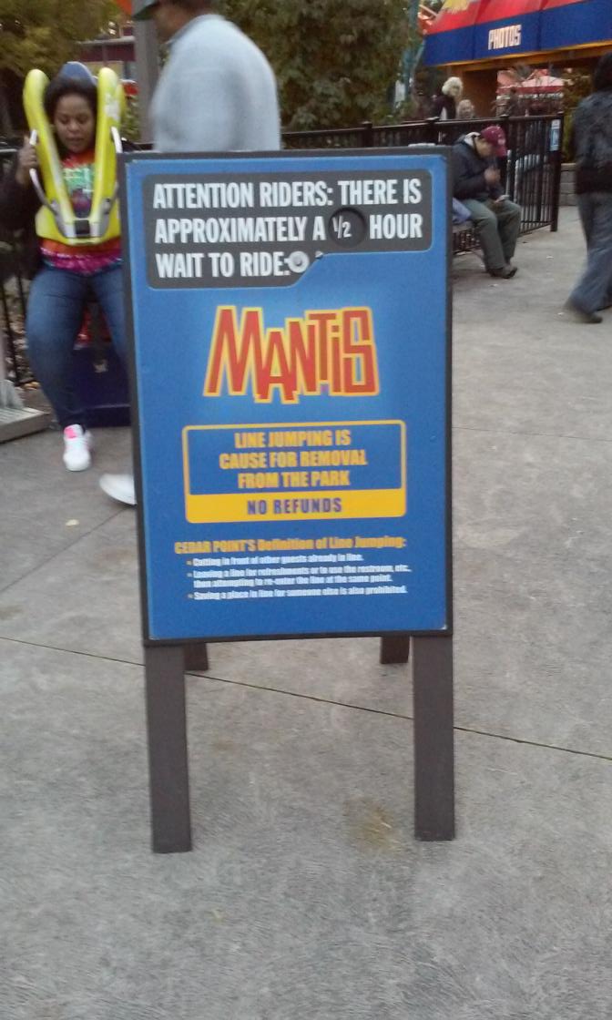 CPRundown's tweet photo. Throwback Thursday! Who is going to miss Mantis? #CedarPoint #RIPMantis #TBT #CP2015 #Rougarou http://t.co/ZKdVZ7aTdg
