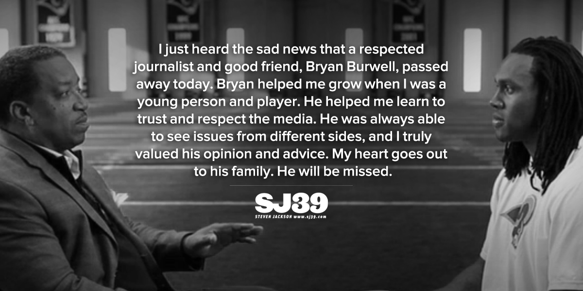 sj39's tweet image. Truly saddened by the passing of Bryan Burwell: