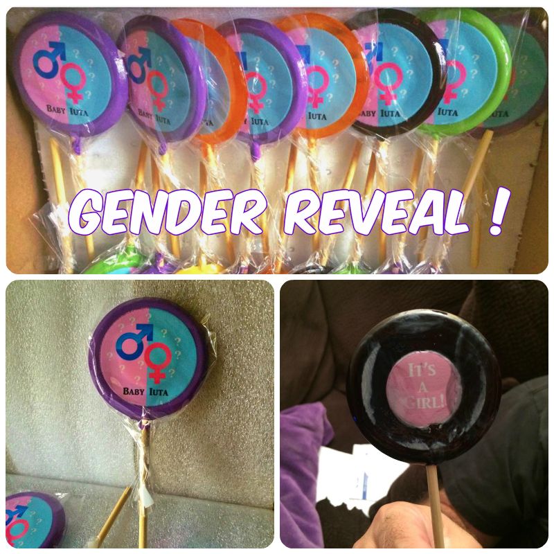 One of our customers used #lollipics for her #GenderReveal! Lick to find out. SO AWESOME! #baby #pregnant #itsagirl