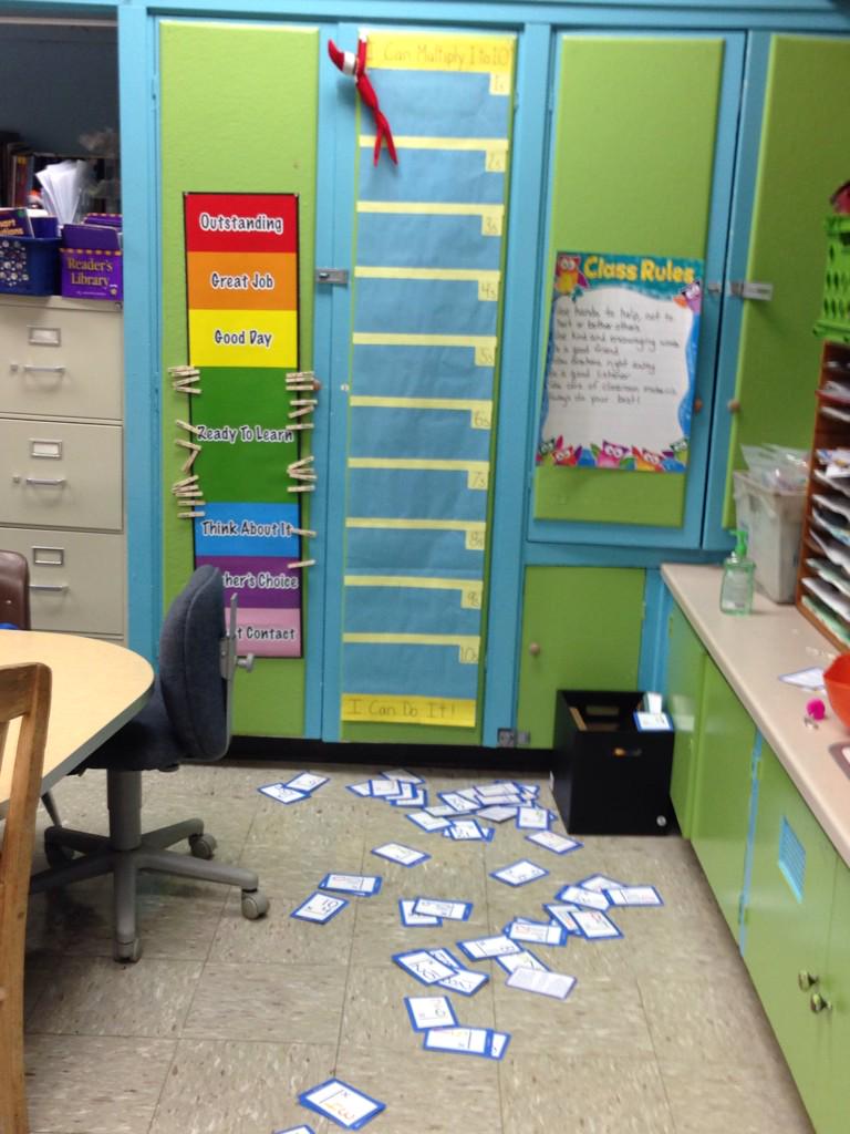 He should learn too clean up his messes! -Jessie