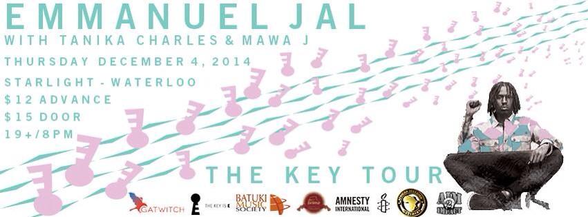 JEFFGUNN1's tweet photo. Performing with Emmanuel Jal tonight at Starlight in Waterloo - songs from The Key album http://t.co/pKoHEbW8GW