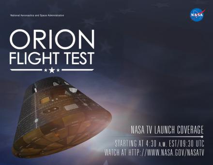 #猎户座飞船首飞# 你好宇宙！直播链接：nasa.gov/multimedia/nas…，另附一个直播链接：ustream.tv/nasahdtv