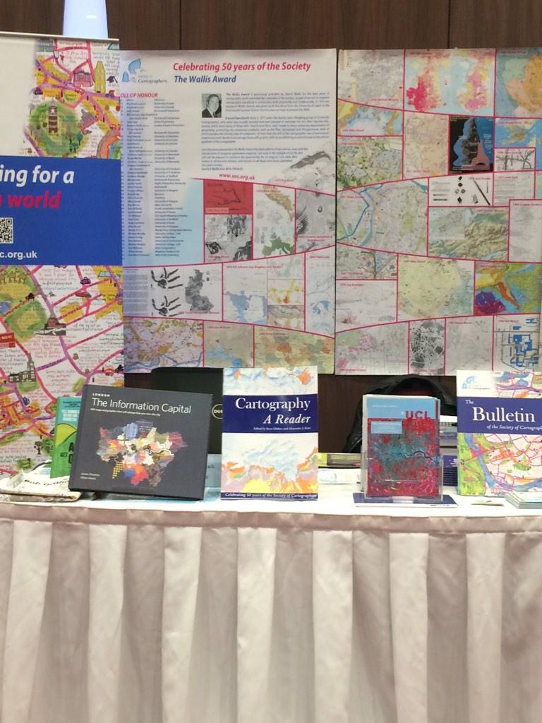 CartoSoc's tweet photo. All set for the afternoon rush at #GeoDATA2014 come and say hello! http://t.co/9OIigd2koE
