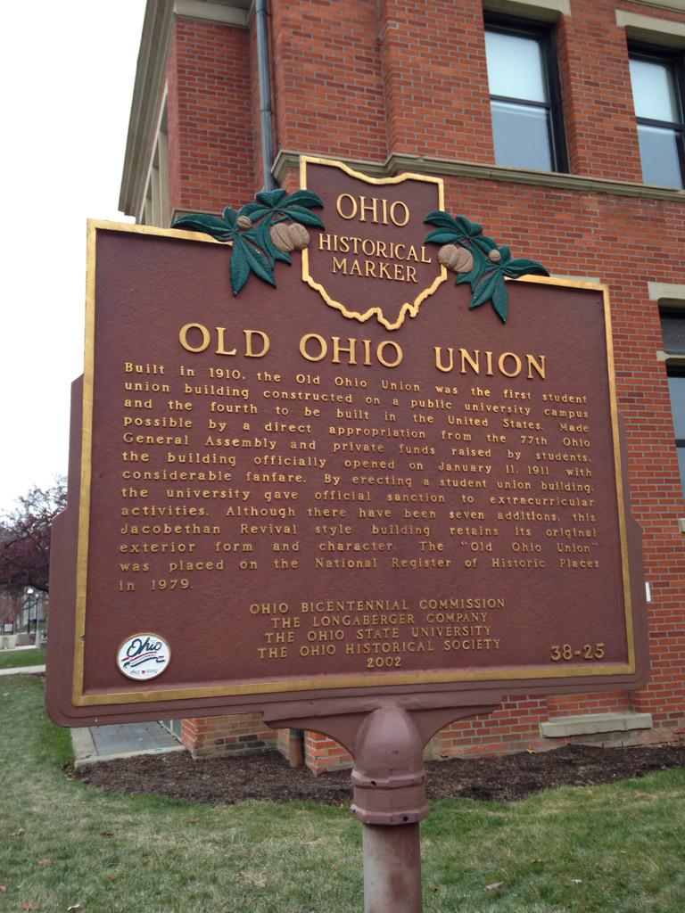 BeanieDrake's tweet photo. Happy 100th anniversary @ACUItweets, from the Old Ohio Union (now Hale Hall), where it all began! @ACUI100 #ACUI100 http://t.co/YPYeonQNPU