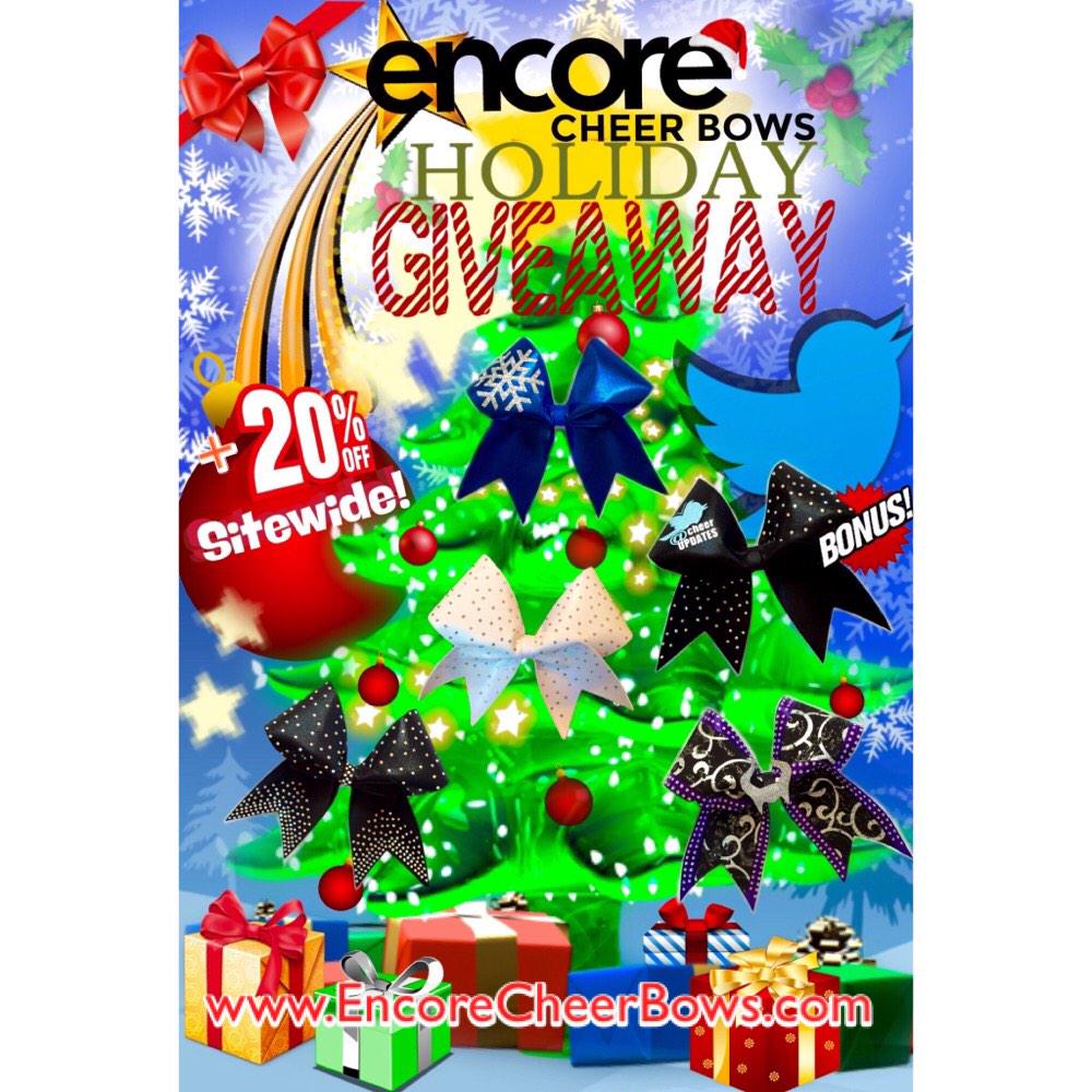 cheerUPDATES's tweet photo. DAY 4: @EncoreCheerBows is giving you 20% off TODAY ONLY! http://t.co/k4rkSU859d
FAV/RT for a chance to win! 🎀 http://t.co/l0nqKyDS7R