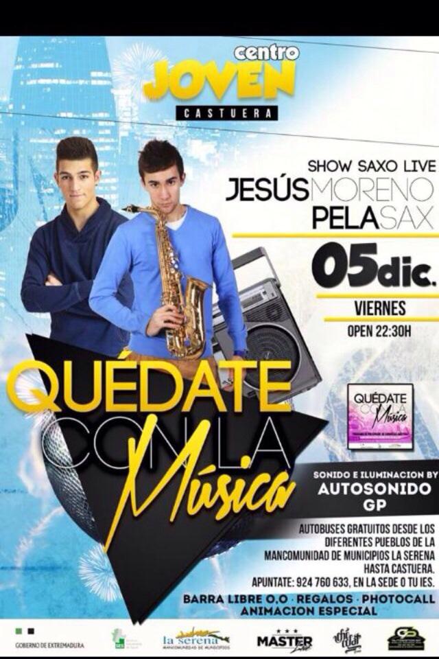 JesusMorenoDj's tweet image. Nos vemos este viernes en el centro joven de castuera! @AutosonidoGp @Pela_Rivero @MasterLiveG SPECIAL SHOW #QCLM 💪💪💪