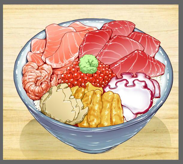 海鮮丼のtwitterイラスト検索結果 古い順