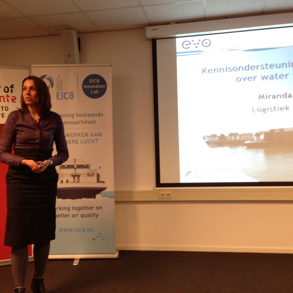 Miranda Volker (<a href="/BVBinnenvaart/">BVBinnenvaart</a>) vertelt over kennisondersteuning goederenvervoer over water vr verladers #binnenvaart