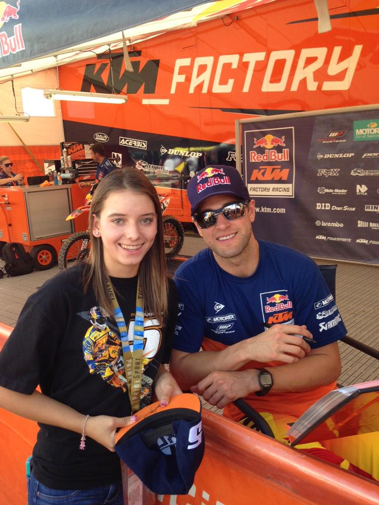 Happy birthday Ryan Dungey I am so glad I got to meet u r awesome I hope u have a wonderful 25th birthday   