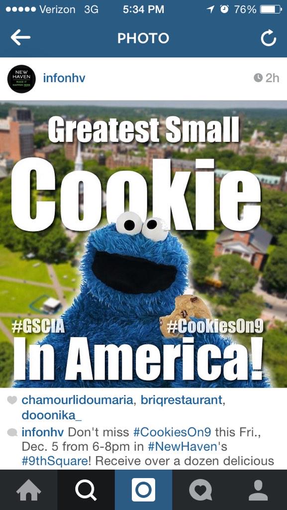 NhvOrg's tweet photo. This via @INFONewHaven - Friday's #cookiesOn9 event should be cookietastic. #nhv http://t.co/F2ui0Rl5do