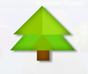 LumioKids's tweet image. Brrr Winter is here! But here is a #tangram tree that won&apos;t lose its leaves! #shapearts