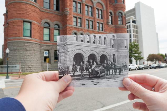 DMagazine's tweet photo. A look at lawmen outside Old Red more than 100 years ago: http://t.co/IHGcYT49KD #GhostsofDallas http://t.co/Hv2RhPpKNS