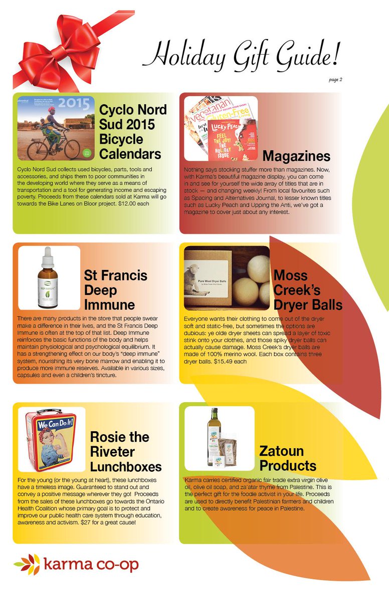 KarmaCoop's tweet image. Hot off the press--Karma's Holiday Gift Guide!