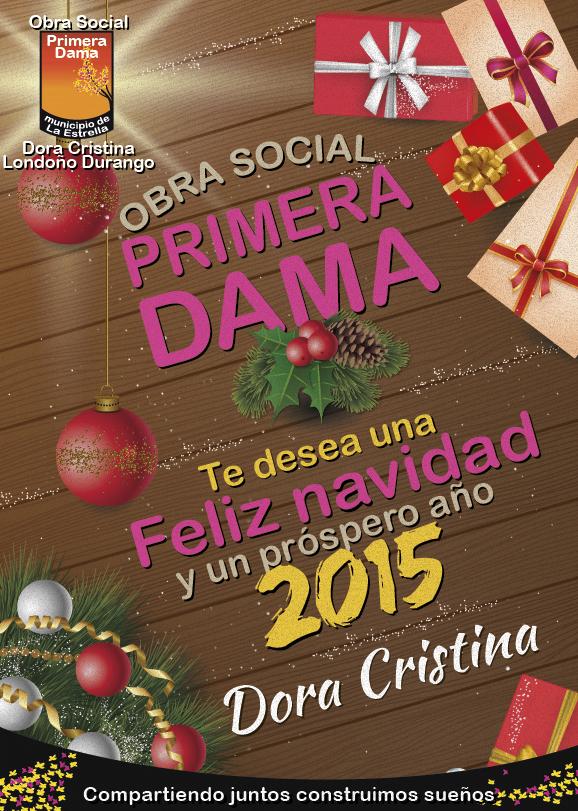 PJLaEstrella's tweet photo. La Primera dama del municipio, Dora Cristina Londoño Durango, desea una feliz navidad y un prospero año 2015 a todos http://t.co/e6Gg81jbuZ