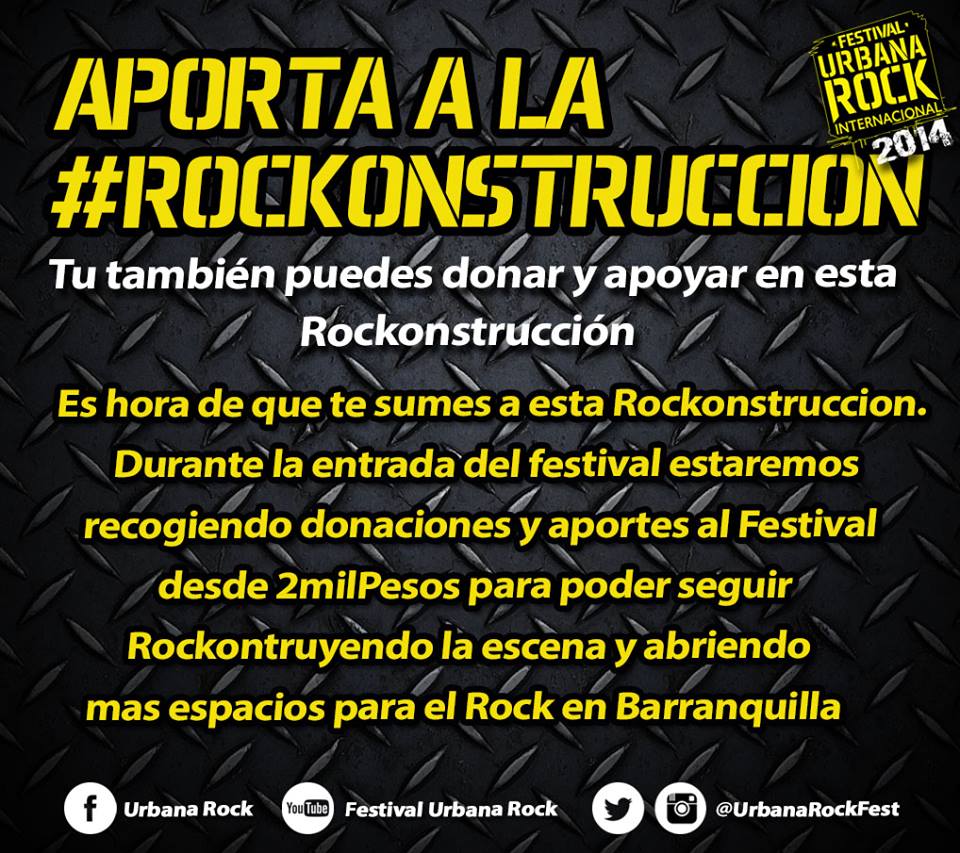 Durante la entrada al Festival estaremos recogiendo sus aportes, desde 2milBarritas puedes donar.