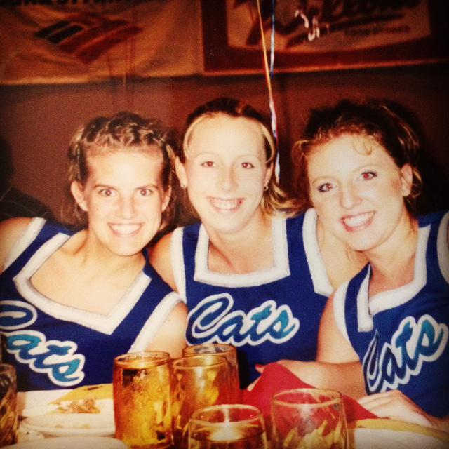 BeckyFoland's tweet photo. How about a little throwback today to the 2002 Wheat Bowl with Dr. Collins' wife? #pscforlife #badhairdontcare http://t.co/tUQSHNOFdO