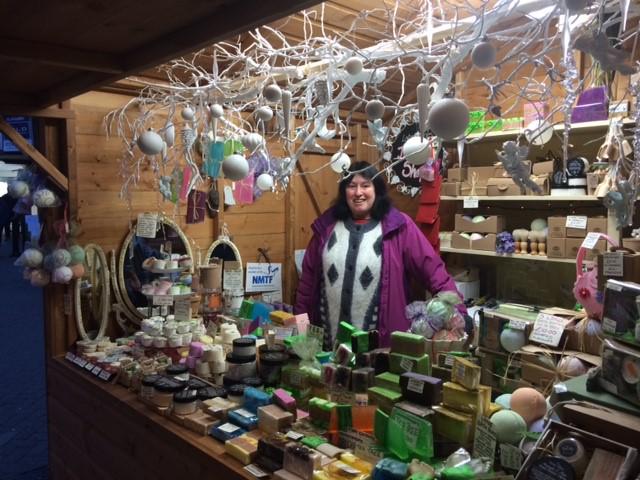 marketsmatter's tweet photo. #Chester Christmas market - NMTF member getting into the festive spirit! #thebigflash http://t.co/kBhtPwUpDD