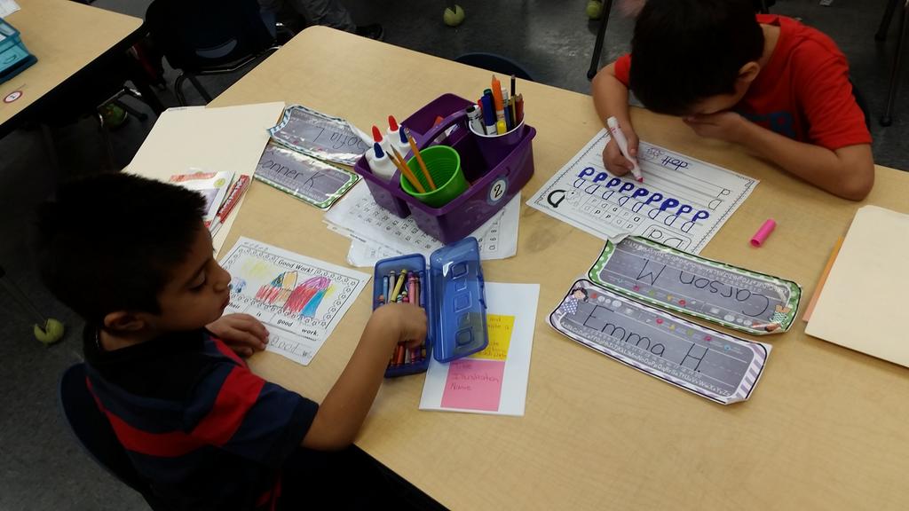 Engaged in Daily 5 literacy activities #dentonchat #hawk