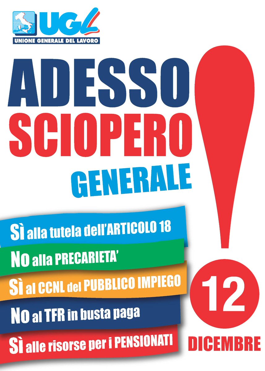 SEGR GEN <a href="/fpcapone/">Paolo Capone</a>: #jobsact nulla di nuovo, #MatteoRenzi alunno diligente prof.Fornero. Verso #scioperogenerale #Ugl