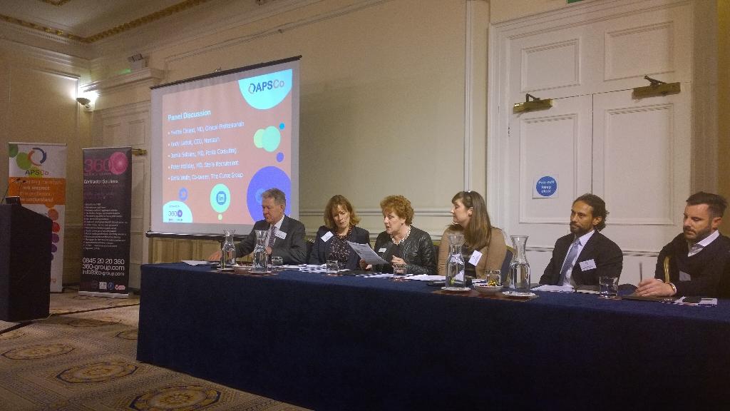 Tijen_Y's tweet photo. #APSCo Panel members ready to discuss sustaining growth in 2015 @APSCo_org Members meeting sponsored by @360group_uk http://t.co/sfam8xeL5F