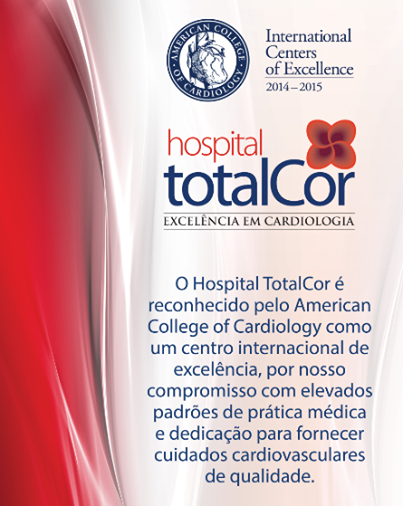 TotalCor_SP's tweet image. O TotalCor é reconhecido pelo American College of Cardiology como um Centro Internacional de Excelência.