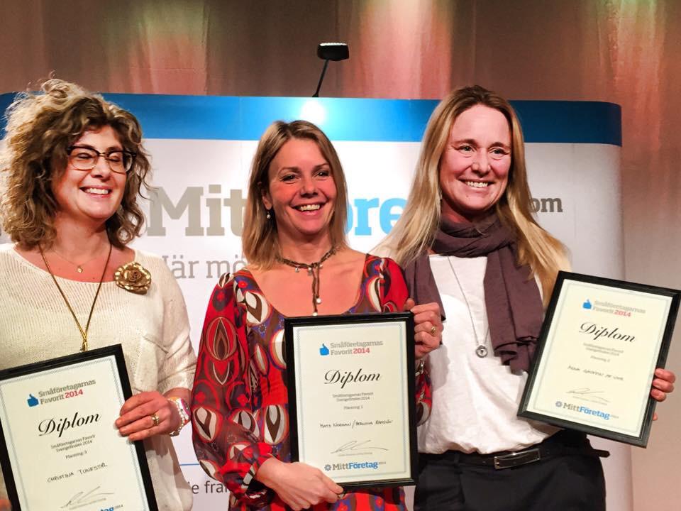 fruafUhr's tweet photo. En MYCKET hedrande andraplats i Småföretagarnas Favorit 2014 #mittföretag #mittföretag2014. Tjohooooo!!!! http://t.co/wtZRrx9YWo