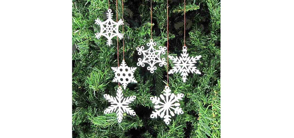 You asked-we listened! 6 designs-4 of 2” 3” 4” 12 Mixed Sizes Clear Acrylic #Snowflakes etsy.me/1vrM9U5 @Etsy