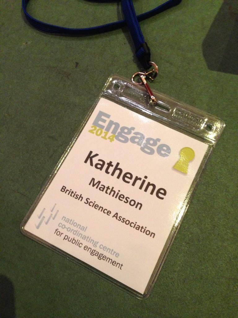 Kath_Math's tweet photo. I really like the #Engage_2014 big badges, makes it super easy to read people's names http://t.co/6YyGsIq27i
