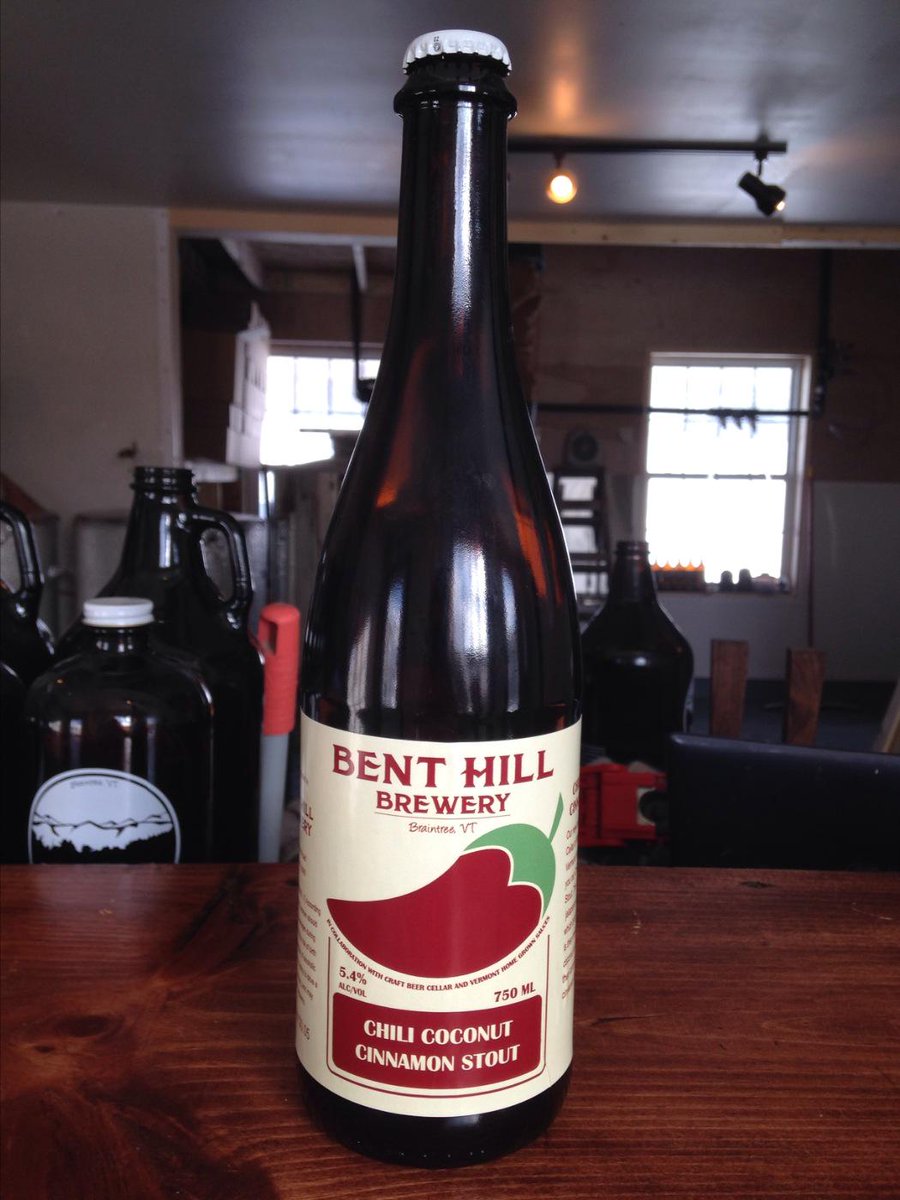 Chili coconut cinnamon stout headed to <a href="/cbc_waterbury/">CBC Waterbury</a> tomorrow morning!