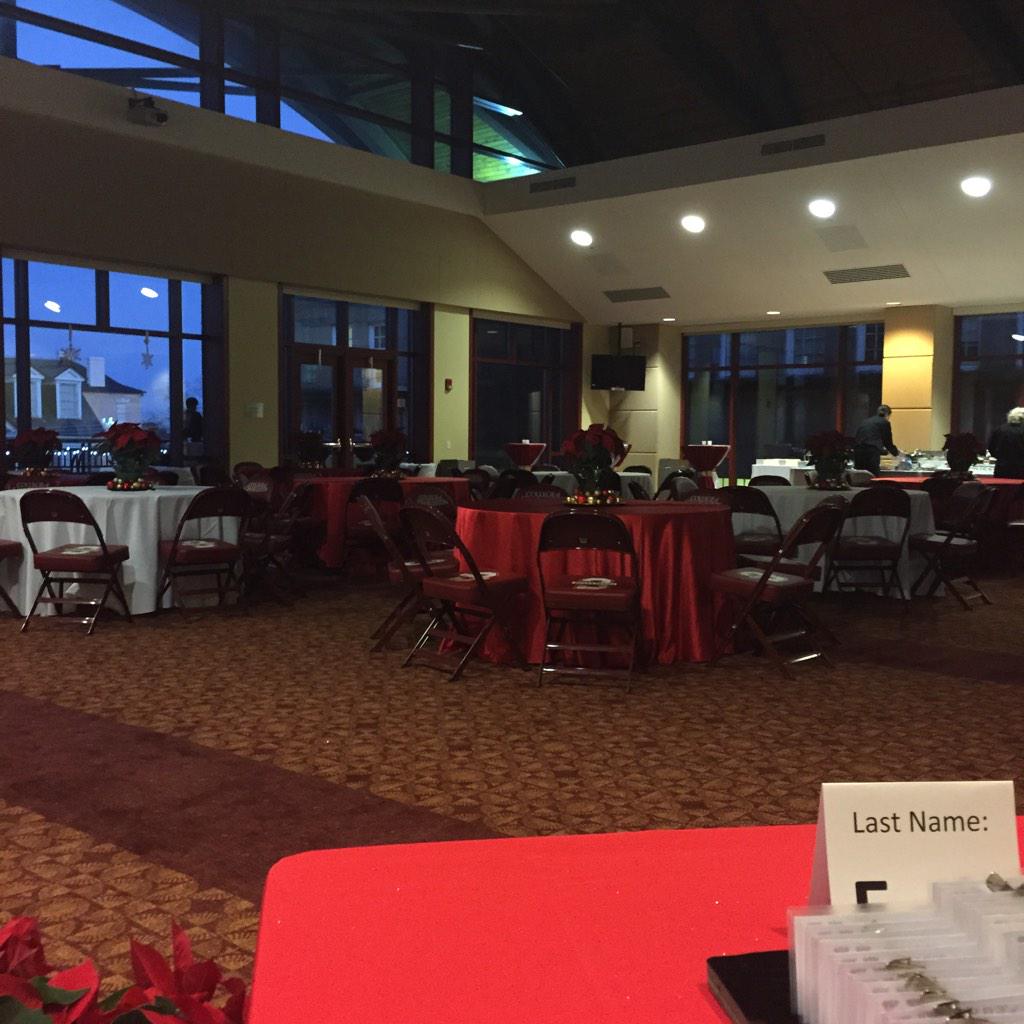 CofCVictoriaT's tweet photo. Exctied to be working the Alumni Holiday Party with @CofCSAA. The McAlister Suite looks great! http://t.co/JqgfaSvxho