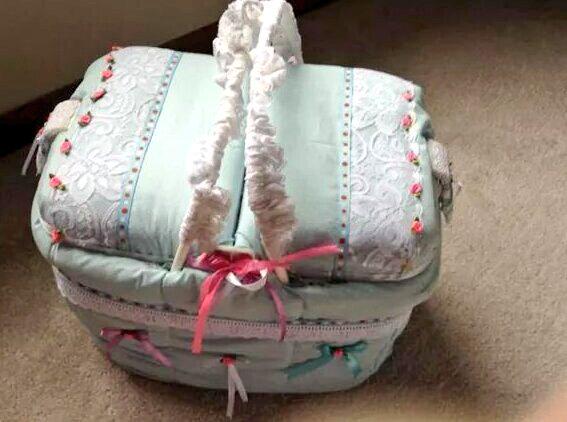 anythinggc's tweet photo. Baby Basket.. #handmade#craft http://t.co/9KUdWDj9U5