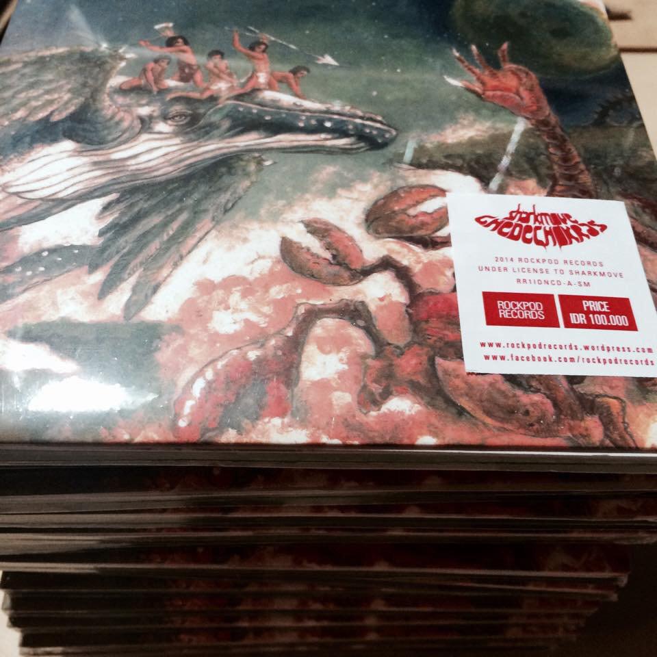 Sealed and ready to ship! #sharkmove #ghedechokras #cd #rockpodrecords