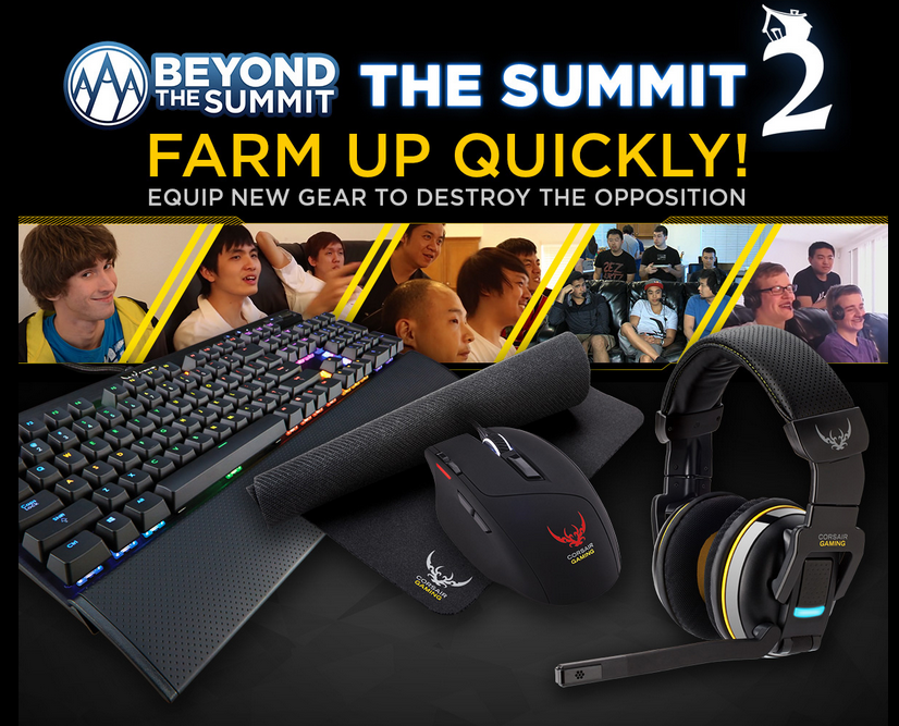 BTSdota's tweet photo. Thanks to our sponsor for #TheSummit2, @CorsairGaming, you can win free peripherals over at http://t.co/psTA70IRHn ! http://t.co/2xcoJX0WUH