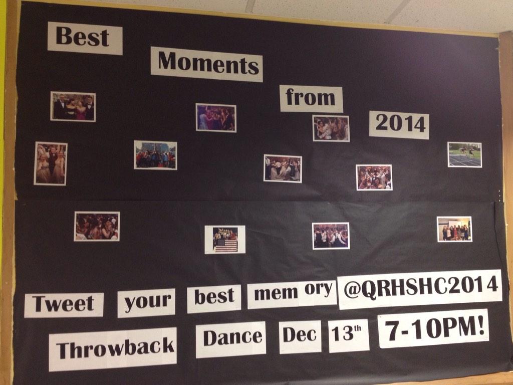 QRHSHC2014's tweet photo. Tweet us your favorite memory of 2014, they will be put on bulletin board to celebrate the best times of 2014! http://t.co/FllJnmylWv