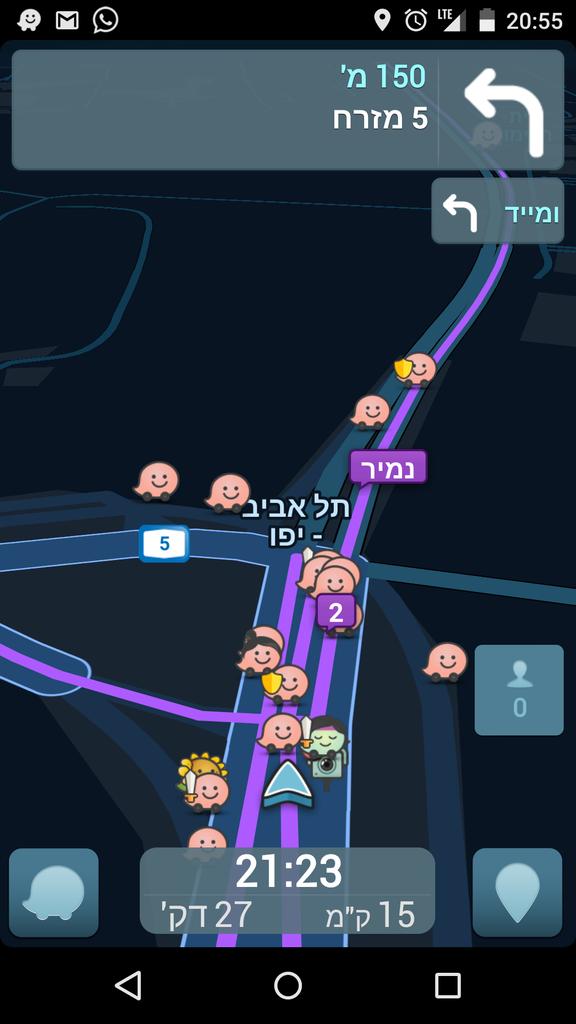RanSnir's tweet photo. @waze you are drunk, go to sleep http://t.co/jjJkHuJFH1