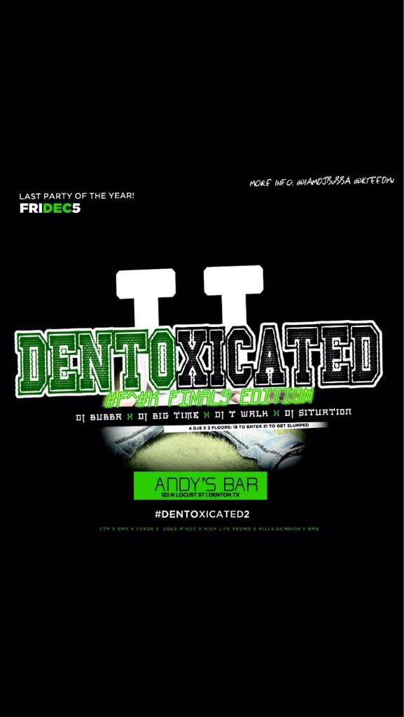 1Situation_'s tweet photo. Back in Denton Tomorrow night for #DENTOXicated2 Last Party of the Semester #DaKidDatDid http://t.co/PcGVwVoC8V
