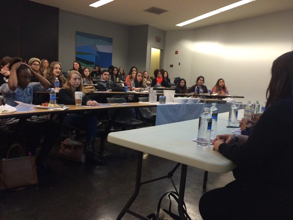 NetworkSwap's tweet photo. A view from the front of our panel right now!! #SWAPNetwork @paceuniversity http://t.co/FUctMCrZS5