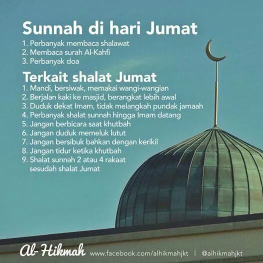 Sunnah Jum'at, ayoo #GoodMorningFriday