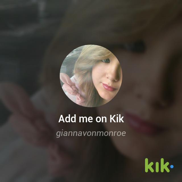 HeartSiren's tweet photo. Hey! I'm on #Kik - my username is 'giannavonmonroe' http://t.co/O9pq6c9L3f anyone wanna talk to a bi girl? http://t.co/hDdJTaN7dP