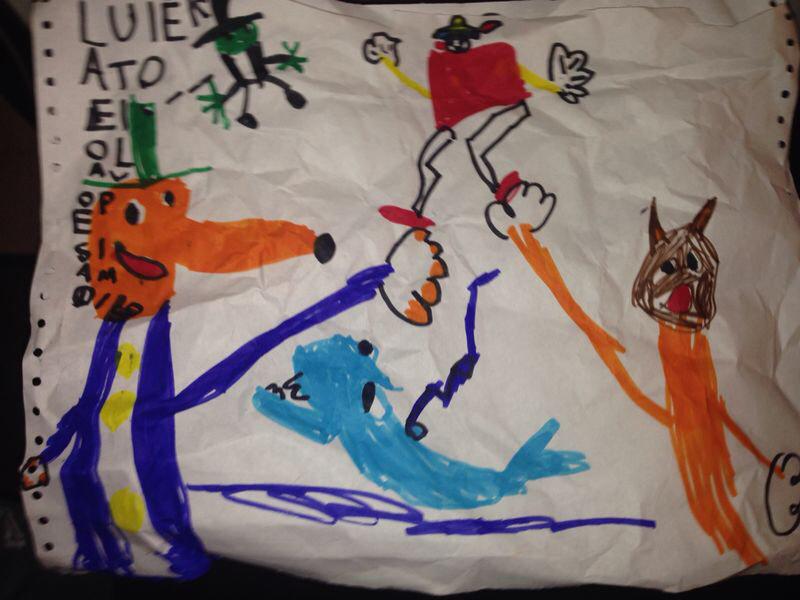 @classe4BLambr: Il disegno di Romeo, fratellino di @ernestopellini, <a href="/LucignoloTw/">Ciuchino Lucignolo</a> in evoluzione! Bravo! #TwPinocchio