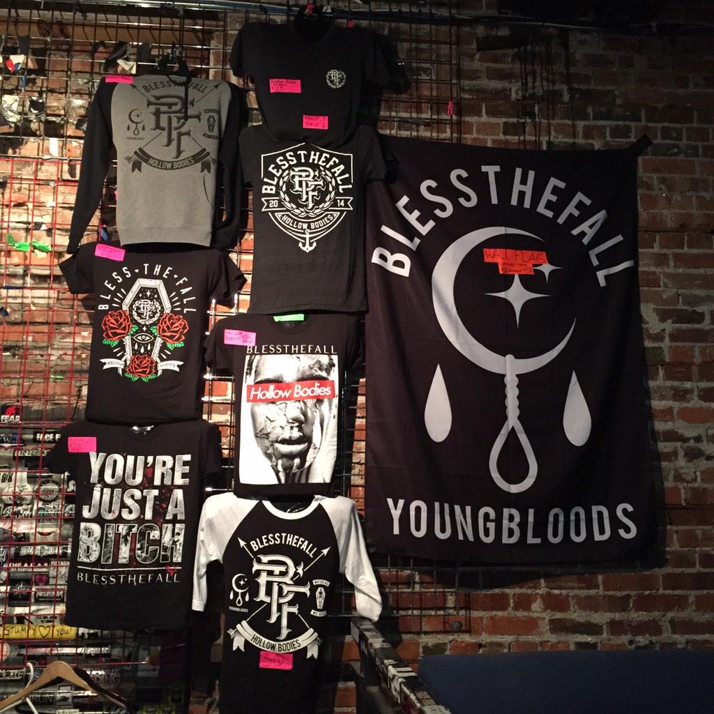 We've got beanies, hoodies, baseball tees, banners and more! Come check out  our mech table on the Moving On Tour!, image size:1024x1024