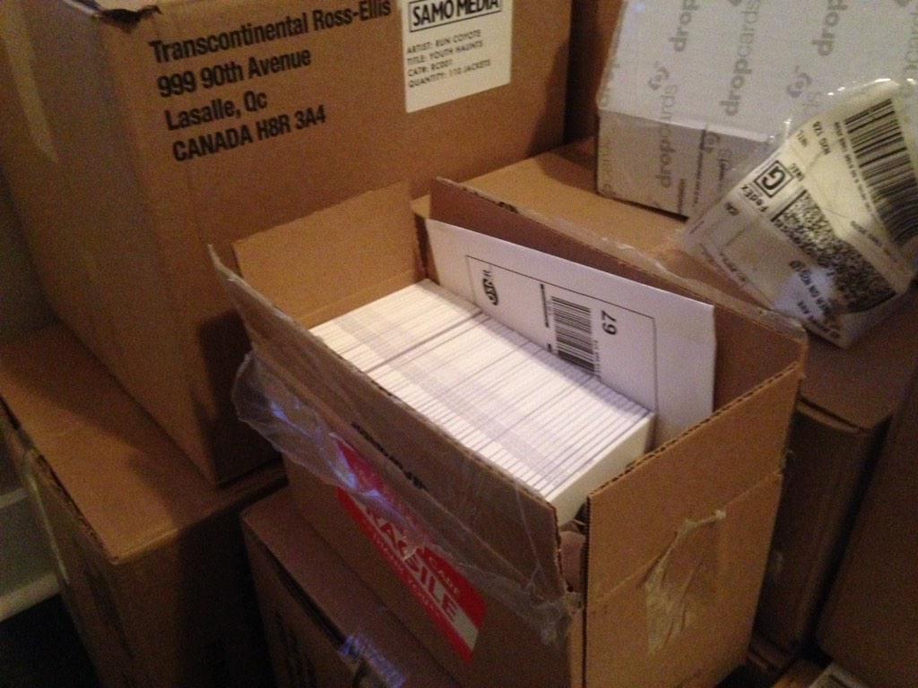 More CDs just arrived to go along with our new LPs for our #Ottawa show Saturday with <a href="/JusticeRF/">Justice R.F.</a> &amp; <a href="/TallTrees_Music/">Tall Trees</a>